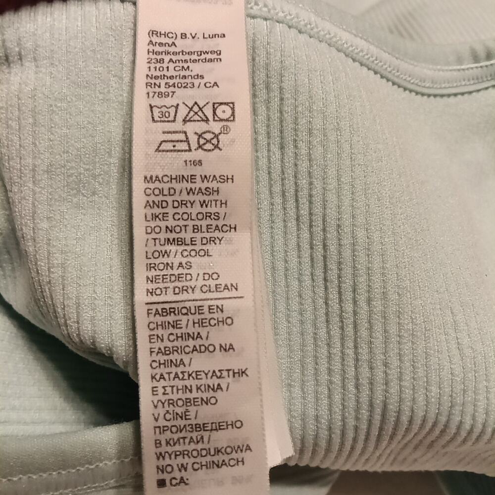 Athleta Women's Sports Bra Size Small Mint Green Tank Style Top Activewear Gym - Picture 3 of 4